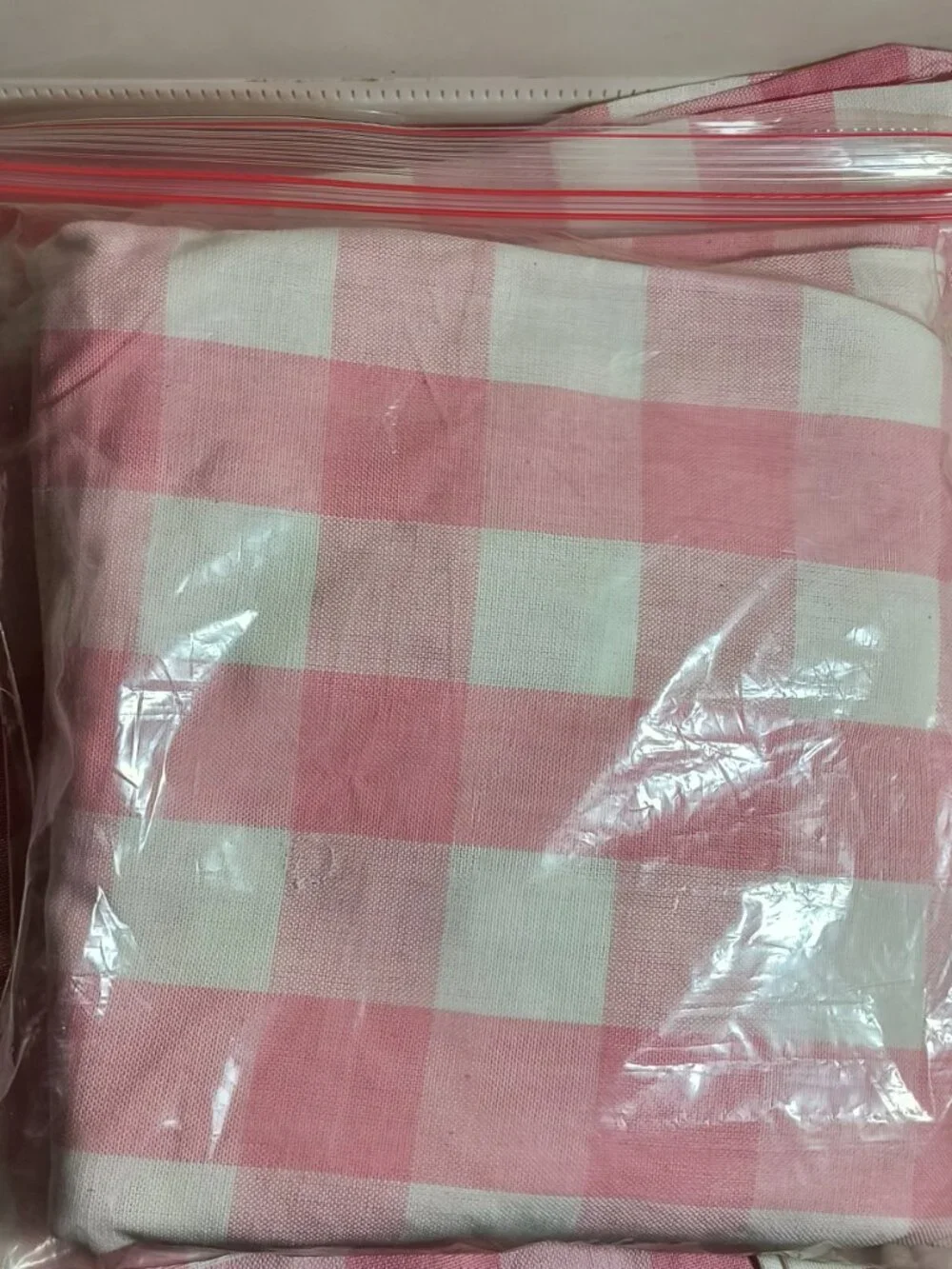 4x Vintage Barth & Dreyfuss Pink Last 4!! Gingham Chair Cushion Covers!